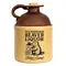Vintage-style two-tone ceramic jug labeled “Old Fashioned Beaver Liquor” featuring beaver graphic, cork topper, and rustic moonshine bottle design.